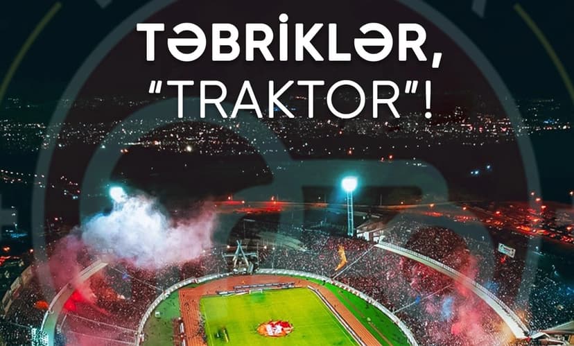 AFFA "Traktor" klubunu təbrik etdi