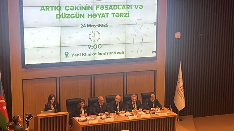 "Artıq çəkinin fəsadları və düzgün həyat tərzi" adlı konfrans başladı