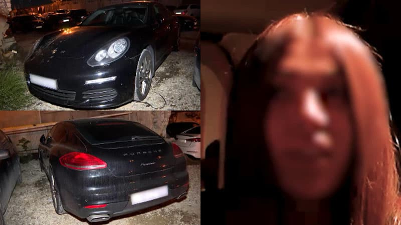 Bakıda “Porsche”ni sərxoş vəziyyətdə sürən qadın həbs edildi (VİDEO)