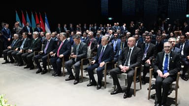 İlham Əliyev Əziz Sancarın təltif olunması mərasimində iştirak etdi (FOTO)