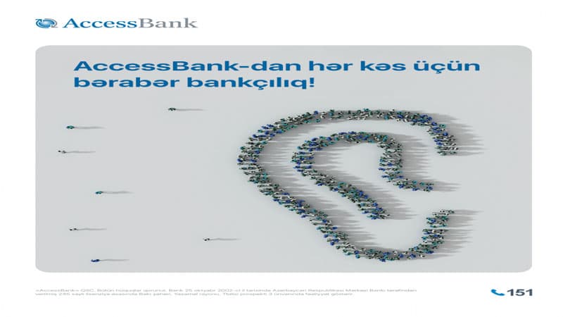 Hər kəs üçün bərabər bankçılıq: AccessBank-dan yeni inklüziv təşəbbüs