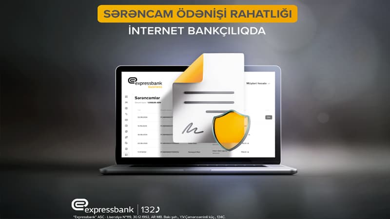 Onlayn sərəncam ödənişləri "Expressbank"da