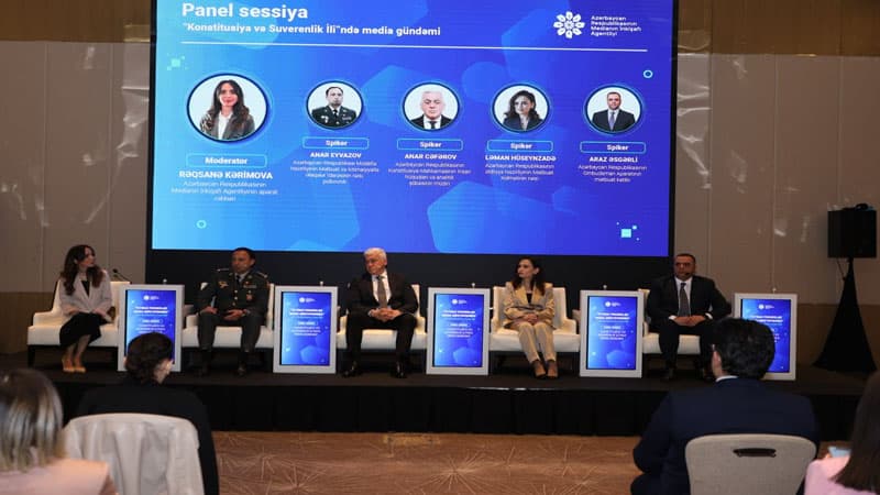 “İctimai proseslər media müstəvisində” mövzusunda II Forumda “Konstitusiya və Suverenlik İli”ndə media gündəmi”nə həsr olunan panel sessiya təşkil edilib