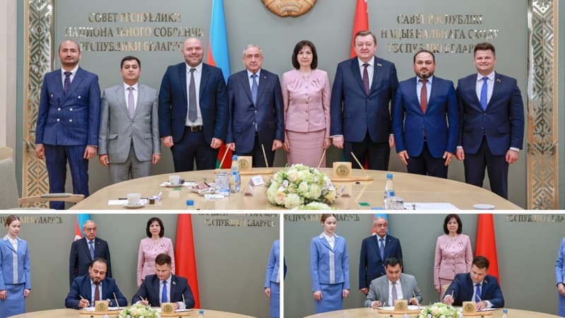 Belarus Parlamentinin sədri "Azərbaycan-Belarus Gənclər Forumu"nun iştirakçılarını qəbul etdi (FOTO)