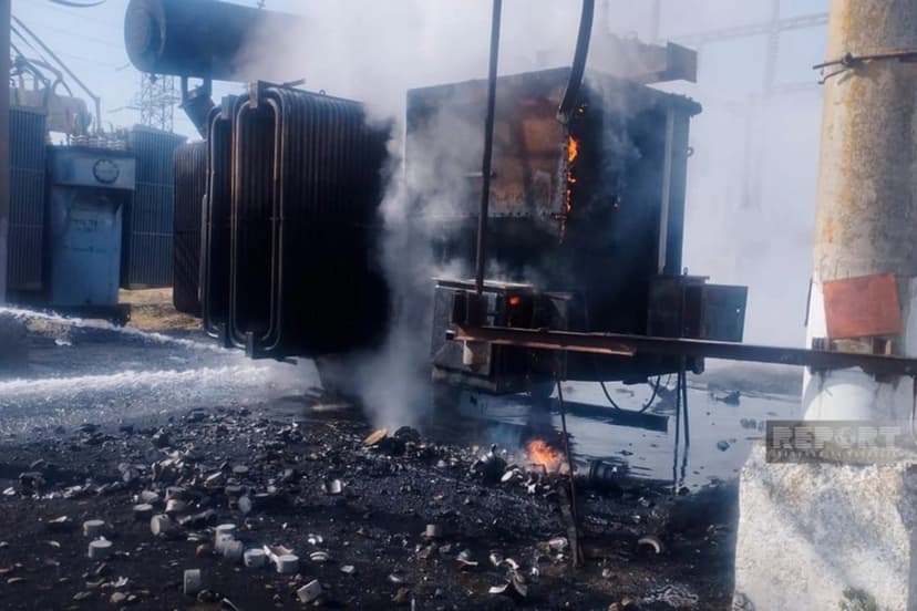 Ucarın elektrik yarımstansiyasında yanğın: Altı kənd işıqsız qaldı