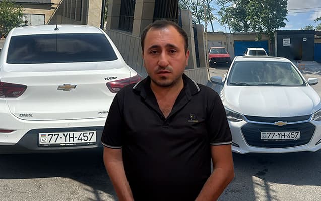 Müştəri ilə tanış olmaq istədi, saxlanıldı (VİDEO)