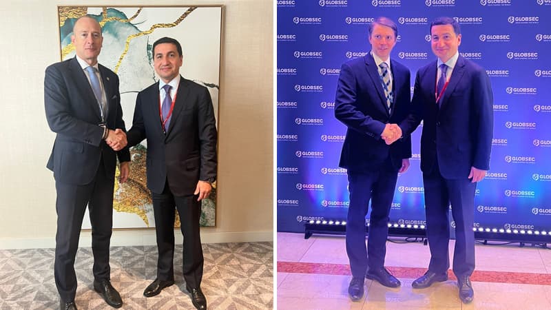 Hikmət Hacıyev Çexiya rəsmiləri ilə görüşdü (FOTO)