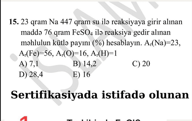 Sosial şəbəkədə yayılan suallardan imtahanda istifadə edilməyib (RƏSMİ)