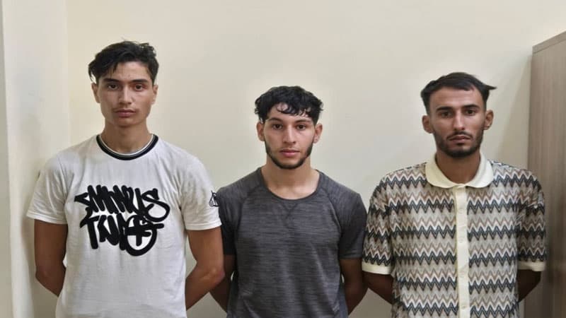 Dövlət sərhədini pozmağa cəhd göstərən dörd xarici vətəndaş saxlanıldı (FOTO)