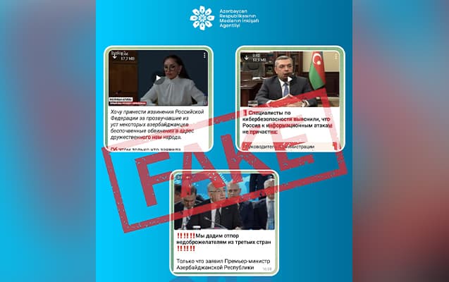Bir sıra dövlət xadimləri adından saxta açıqlamalar yayılır