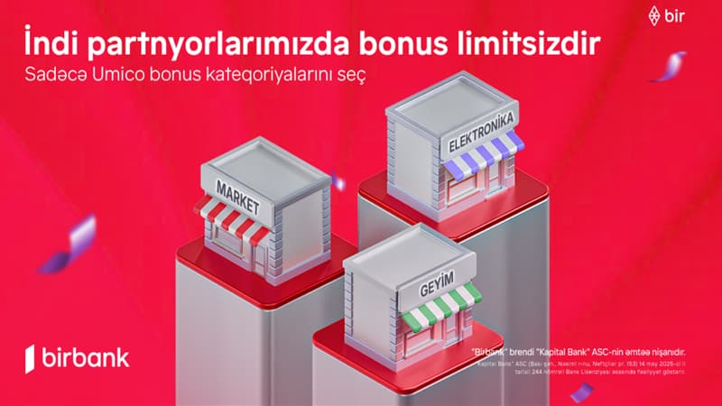Birbank kartlarında yeni dövr: limitsiz bonuslar ilə daha çox qazanmaq imkanı