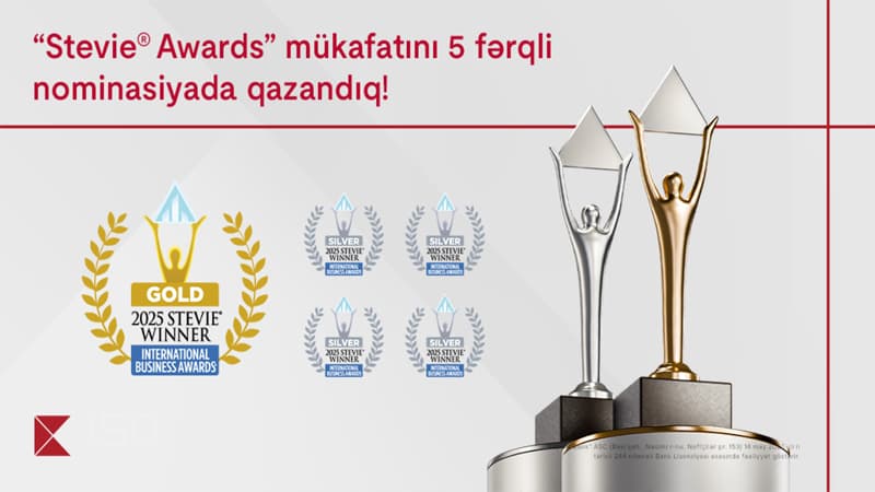 Kapital Bank 5 nominasiyada nüfuzlu "Stevie Awards" mükafatına layiq görüldü