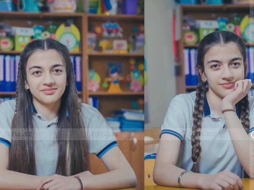 Salyanda əkiz bacılar eyni universitetə qəbul oldular