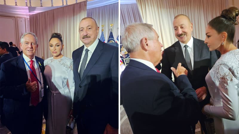 Prezidentlə xanımı BMT Baş Assambleyasının rəsmi qəbulunda (FOTO)