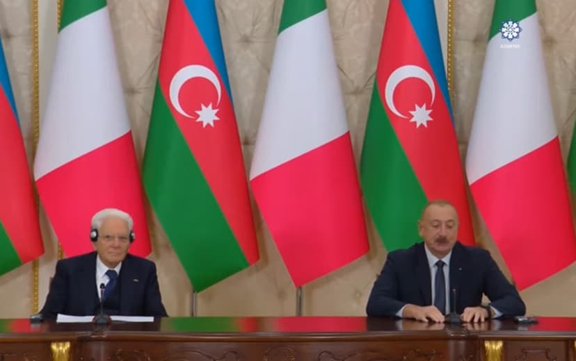 İtaliya Prezidenti: İtaliya-Azərbaycan münasibətləri çox yüksək səviyyədədir