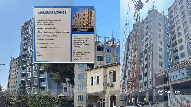 Beş ildir tikinti başa çatmır: "Şərq İnşaat"ın payçıları mənzilsiz qalıb (FOTO)