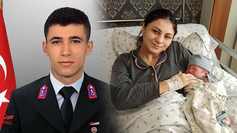 Türkiyədə dünən dəfn edilən şəhidin bu gün oğlu dünyaya gəldi (FOTO)