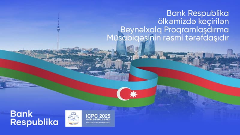 Bank Respublika Beynəlxalq Proqramlaşdırma Müsabiqəsinin tərəfdaşıdır!
