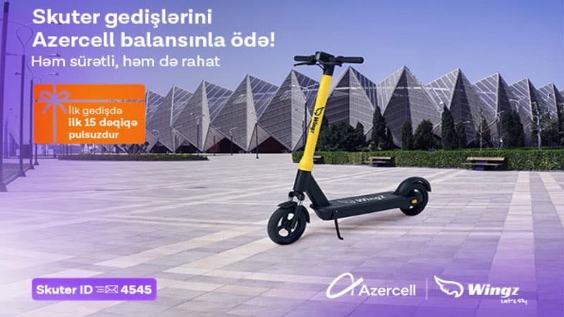Azercell ilə şəhərdaxili mikromobillikdə yeni mərhələ