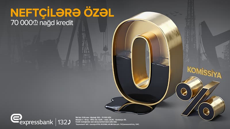 Neft işçilərinə KOMİSSİYASIZ KREDİT təklifi!