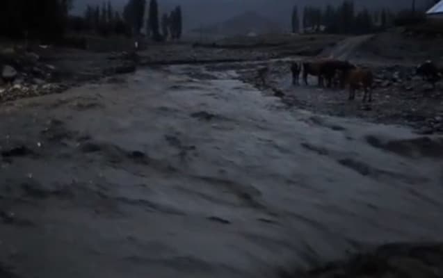 Qubada sel körpünü apardı (VİDEO)