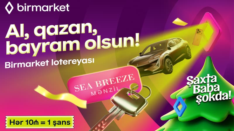Şaxta Baba şokdadır: Birmarket lotereyası başlayır!