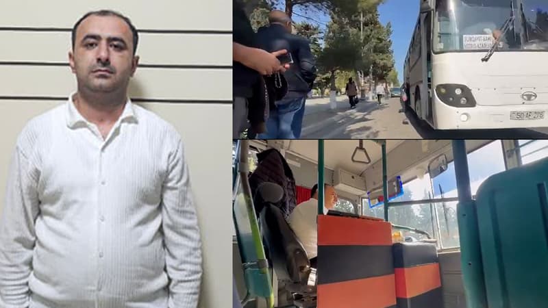 Sərnişin avtobusunu narkotik qəbul edərək sürürmüş...  (VİDEO)
