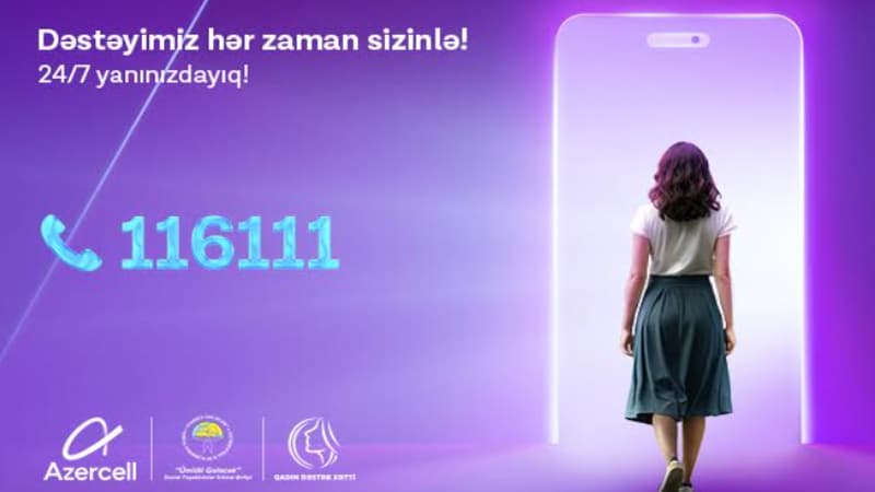 Azercell-in təşəbbüsü ilə yaradılan "Qadın Dəstək Xətti" son 3 ay ərzində 1094 müraciət qeydə alıb