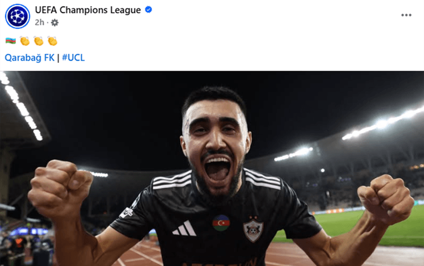 UEFA “Qarabağ”ı paylaşdı (FOTOLAR)