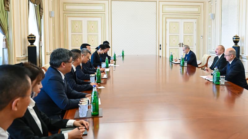 Prezident "China Datang Corporation Ltd." şirkətinin nümayəndə heyətini qəbul etdi (FOTO)