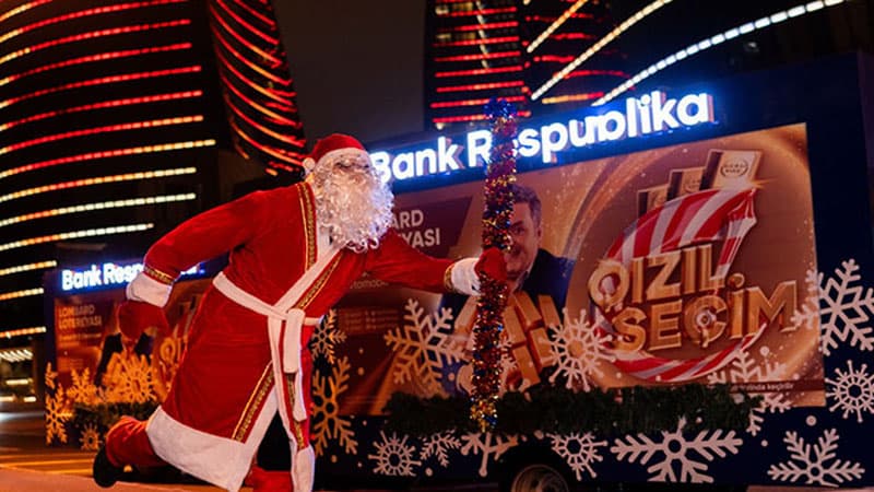 Şaxta Baba da “Bank Respublika”dan hədiyyə qazanmağa tələsir