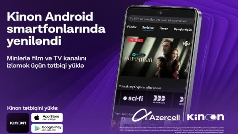 Azercell "Kinon" tətbiqinin funksionallığını genişləndirir