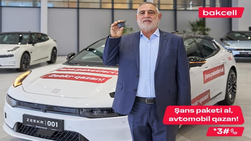 Bakcell lotereyasında 12-ci avtomobil uduldu!