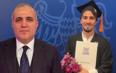 Oğlu Amerikada təhsil alacaq
