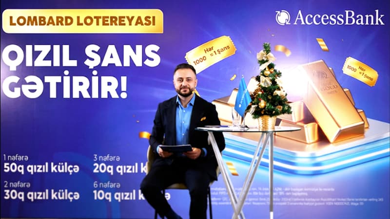 AccessBank "Qızıl Şans" lotereyasının ikinci tirajının qaliblərini elan etdi