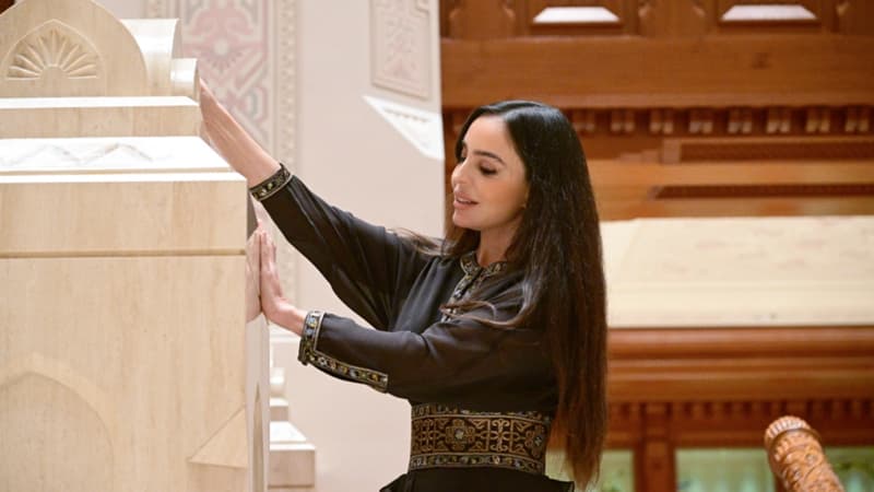 Leyla Əliyeva Maskatda Sultan Opera Evində oldu (FOTO)