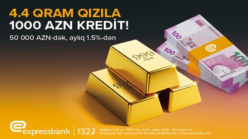 Sərfəli şərtlərlə qızıl təminatlı kredit
