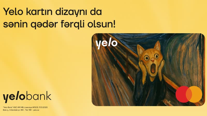 Ödənişlərini Yelo kartla zövqlü et!