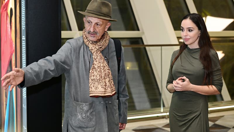 Leyla Əliyeva Deqatinin sərgisində (FOTO)