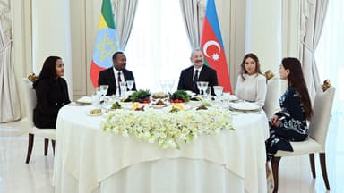 Efiopiyanın Baş nazirinin şərəfinə rəsmi nahar verildi
