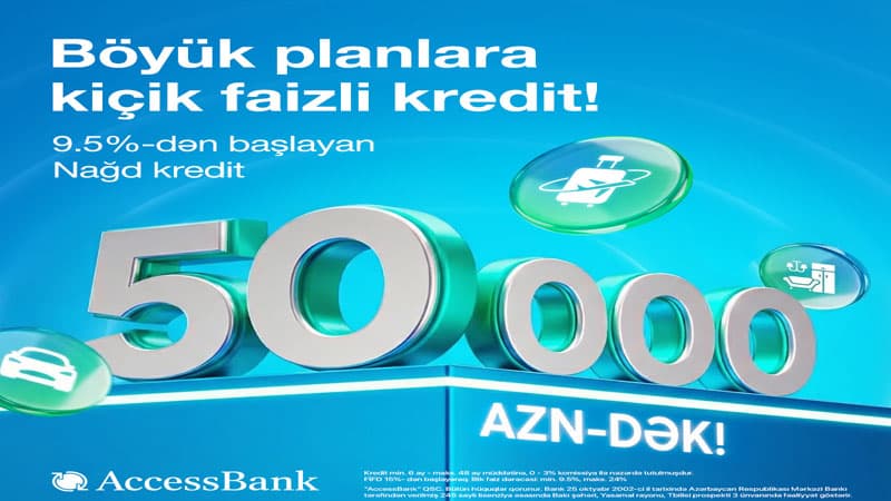AccessBank istehlak kreditinin maksimum məbləğini 50 000 AZN-ə qədər artırdı