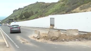 Səbaildə beton maneələr təhlükə yaradır (VİDEO)