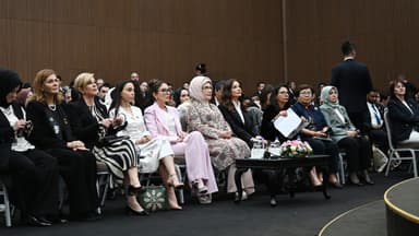 Mehriban Əliyeva Antalyada Fələstinlə bağlı paneldə iştirak etdi (FOTO)