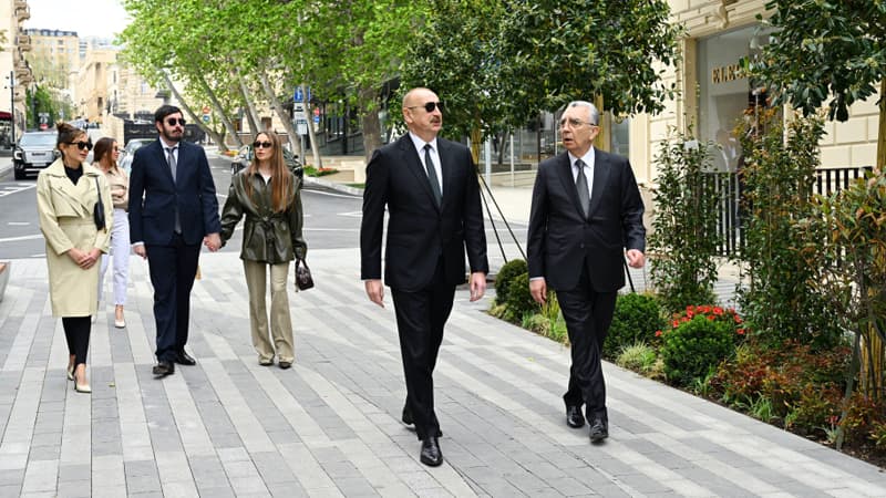 Prezident və birinci xanım İslam Səfərli küçəsinin yenidənqurmadan sonra açılışında iştirak etdi (FOTO)