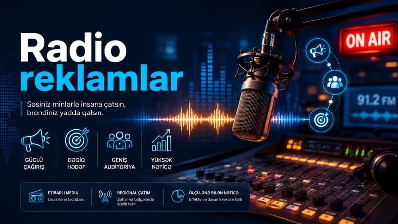 Bizneslər üçün inqilabi təklif: Radioda gündəlik 60 reklam!