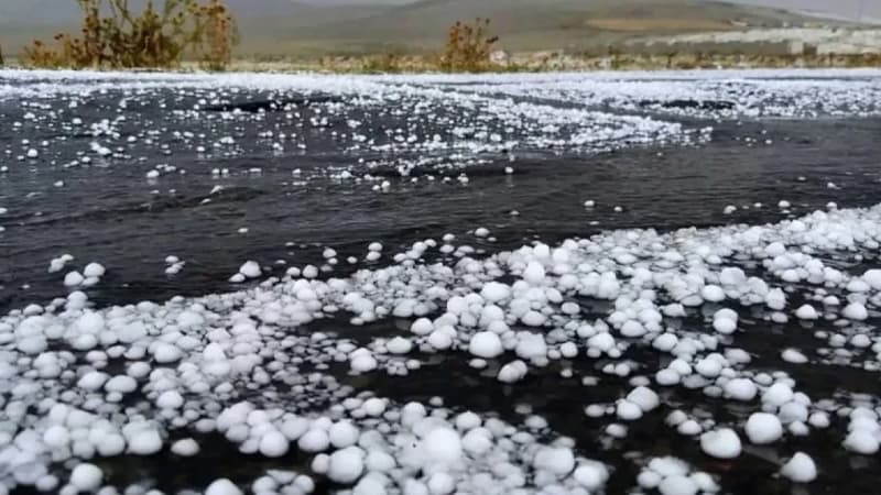 Gədəbəyə diametri 11 mm olan dolu düşdü