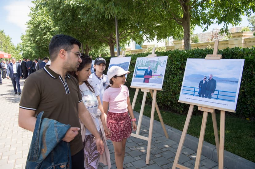 Yasamal parkında tarixi su təsərrüfatı obyektlərinə baxış sərgisi təşkil olundu (FOTO)