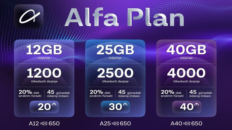 Azercell yeni nəsil "Alfa Plan" tariflərini təqdim edir