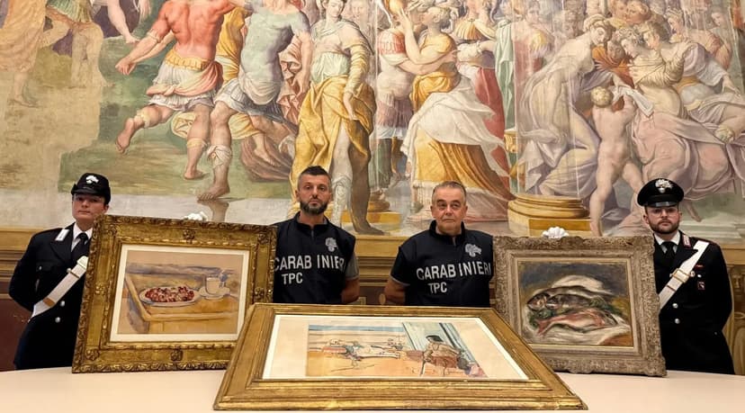İtaliya polisi dəyəri 10 milyon dollardan çox olan oğurlanmış əsərləri tapdı