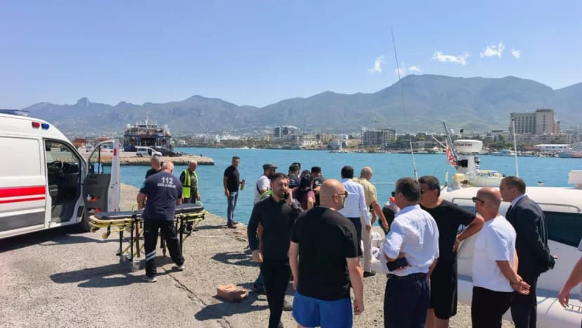 Girne sahillərində batan gəmi ilə bağlı həbslər: 8 nəfər saxlanıldı